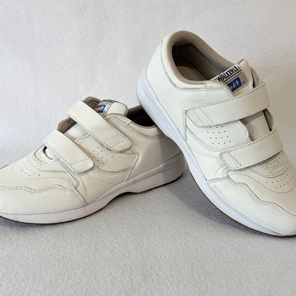 Propet Cross Walker Stability Shoes Womens 9.5 EE Extra Wide White Adjustable
